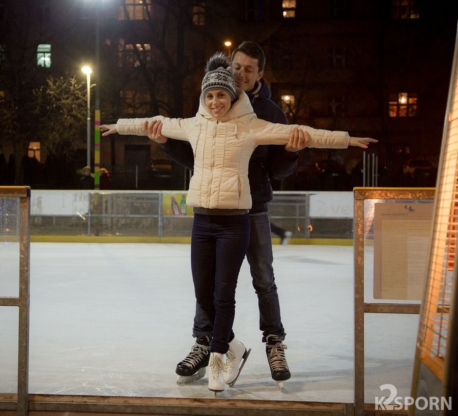 Antonia Sainz - Romantic Date On Ice Skating Rink FullHD