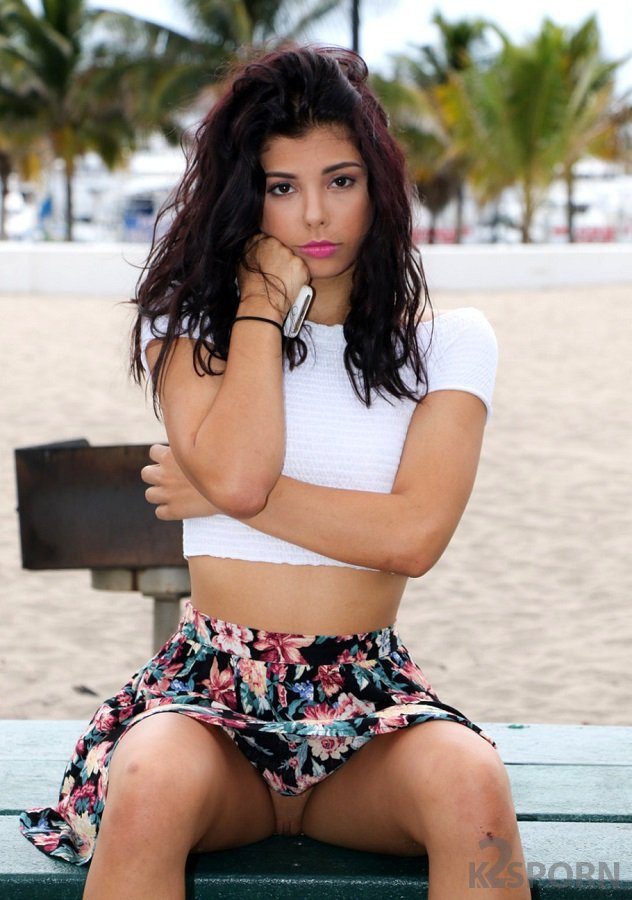 Gina Valentina - Latina Teen In Mini Skirt Get Hard Fucked SD