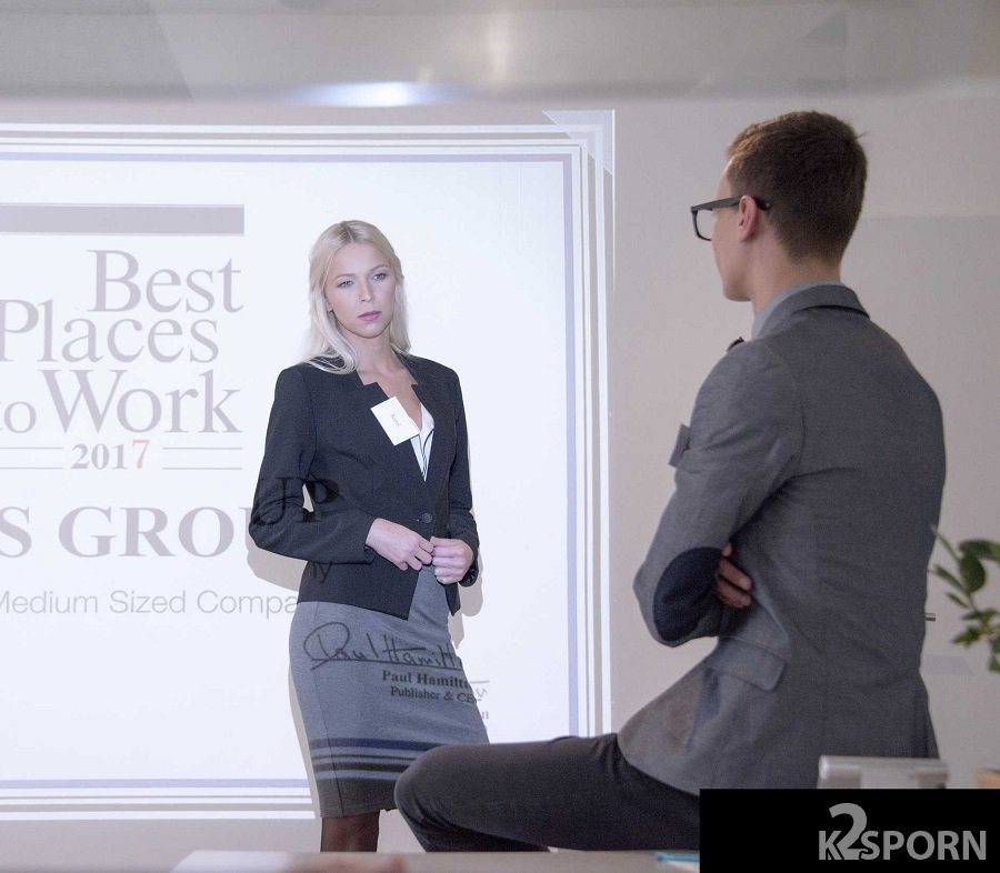 Karol Lilien - Sex In The Office After A Successful Presentation HD