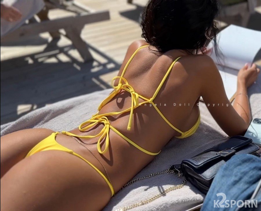 Angela Doll - Yellow Bikini FullHD