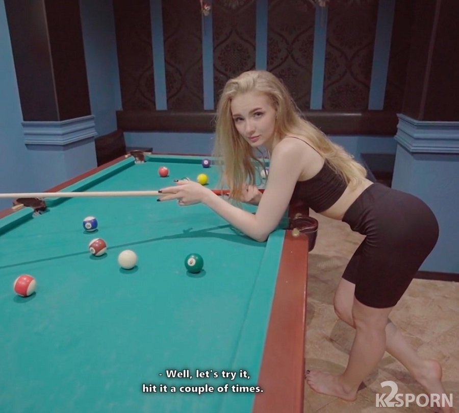 Dolly Rud - Sex With A Cute Girl On A Pool Table FullHD