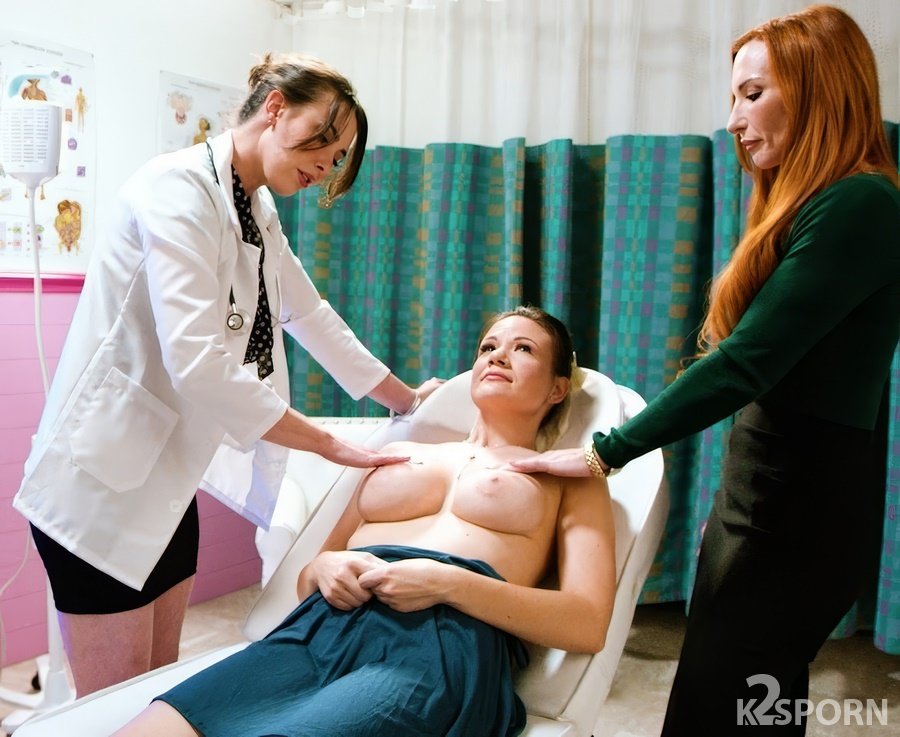 Casey Calvert, Alison Rey, Sophia Locke - Lesbian Threesome Sex On Gyno Exam FullHD