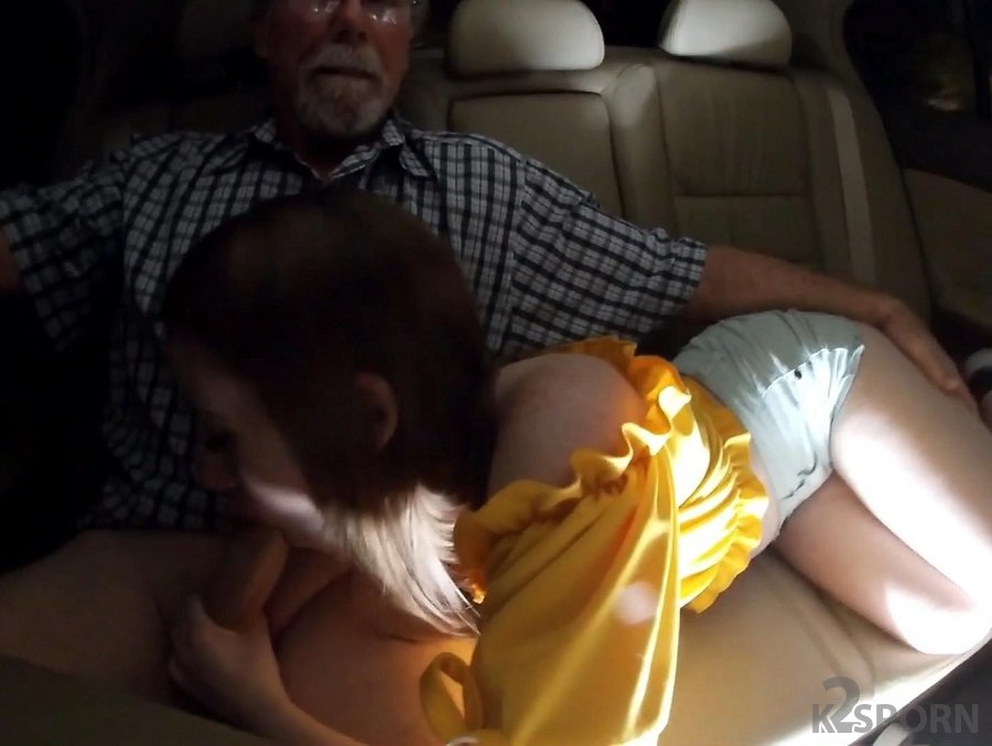 Helena Price, Alice Merchesi - An Old Man Fucks A Young Girl In The Backseat Of A Car FullHD