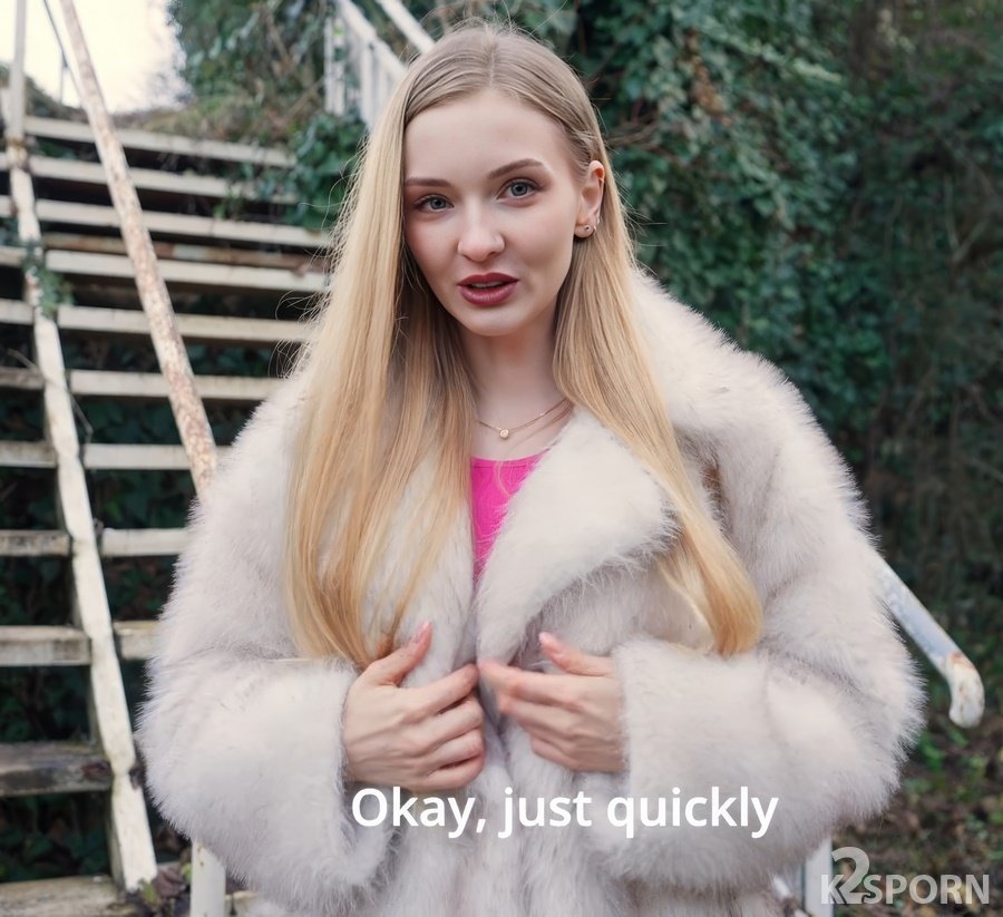 Dolly Rud - A Young Girl In A Fur Coat Had Sex With A Stranger For Money FullHD