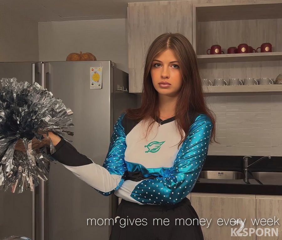 Lina Migurtt - Stepdaughter Cheerleader Is Blatantly Begging Me For Money i Tricked Her To Fuck  1080p FullHD