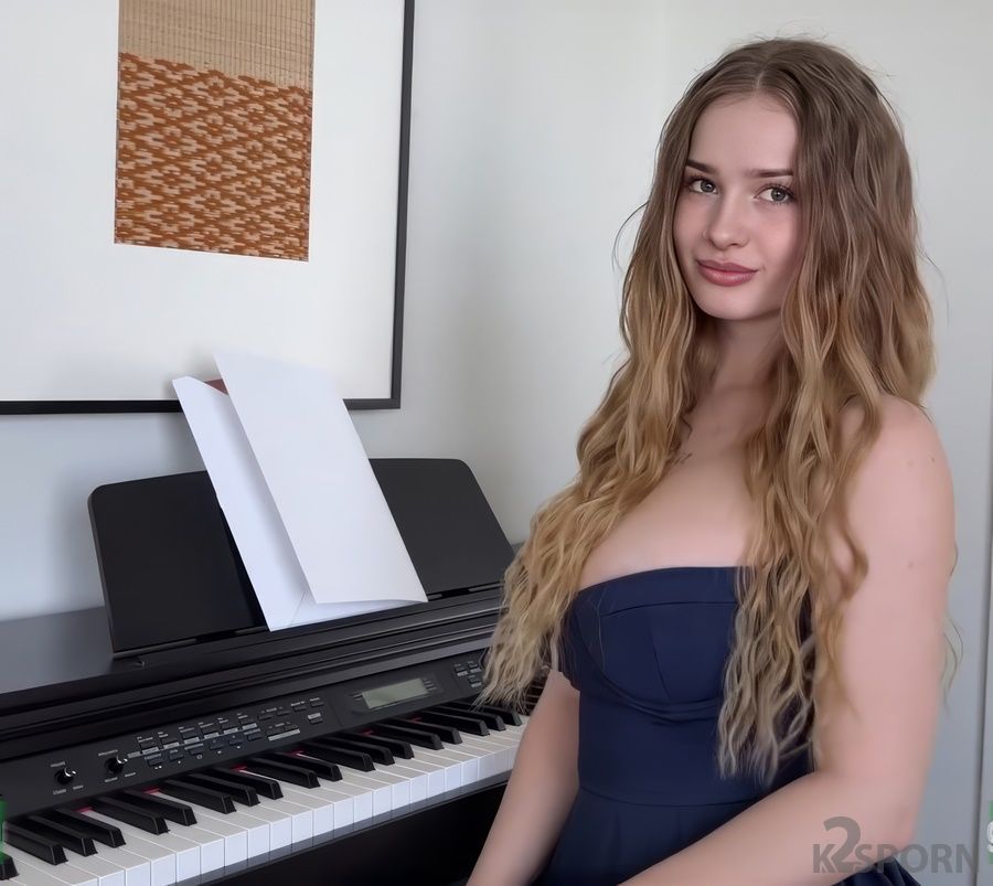 Cumatozz - Busty 18 Yo Girl Seduced Her Teacher During a Piano Lesson 1080p FullHD
