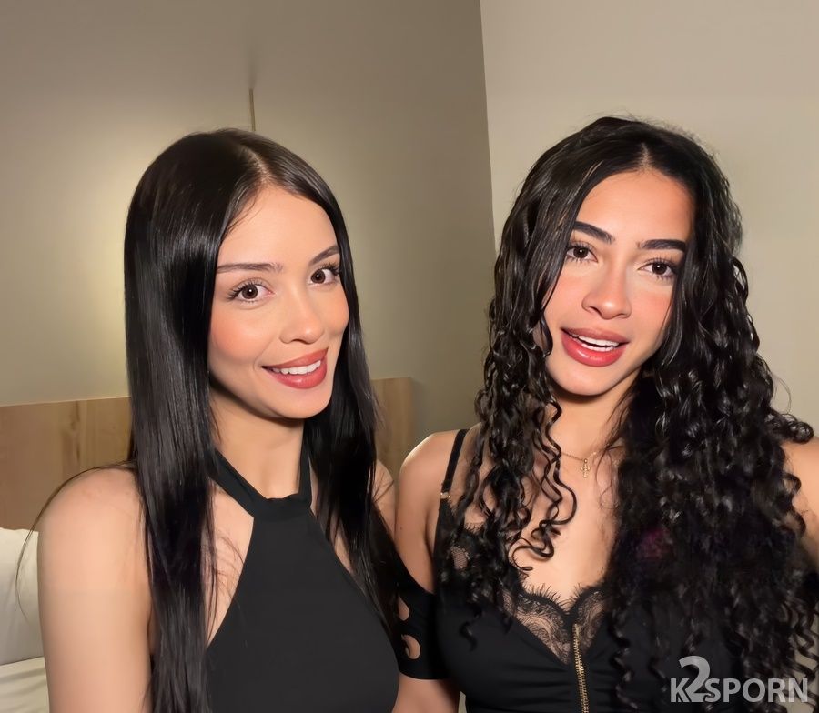 Skinnycurly, Kattedoll - Video Call Threesome Sextape 1080p FullHD