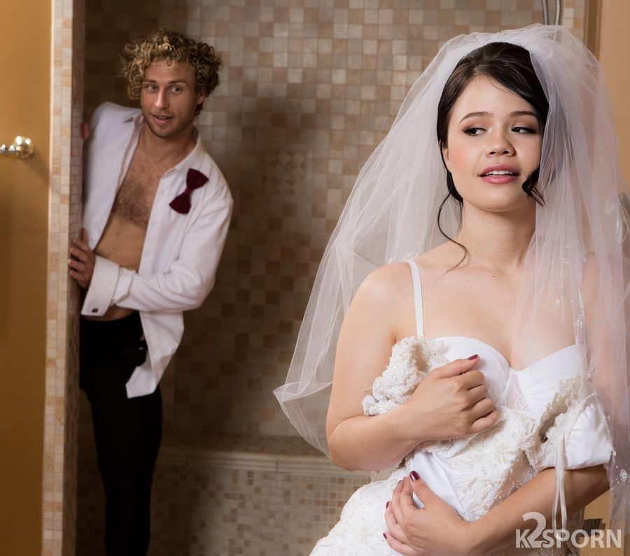 Yhivi - The Bride Fucks The Groom's Best Man In Her Wedding Dress Before The Ceremony 1080p FullHD