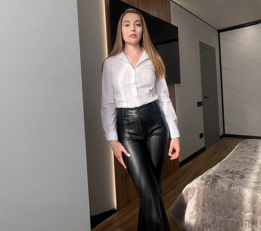 Belovefree - My Stepmom In Leather Pants Caught Me Jerking Off So I Fucked Her Hard 1080p FullHD
