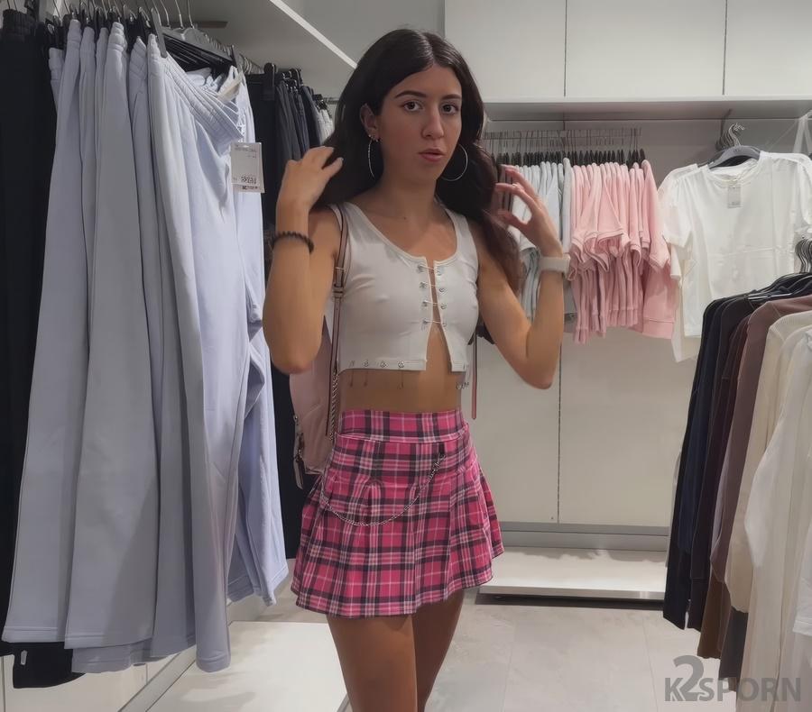 Katty West - Risky Fitting Room Sex And Public Cumwalk In a Clothing Store Full Of People 1080p FullHD