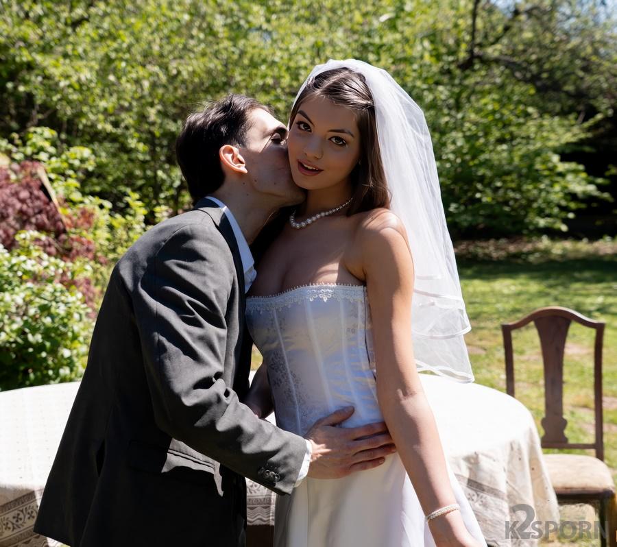 Anha Bellissima - Stunning Bride with Amazing Body Fucks Another Man on Her Wedding Day 1080p FullHD