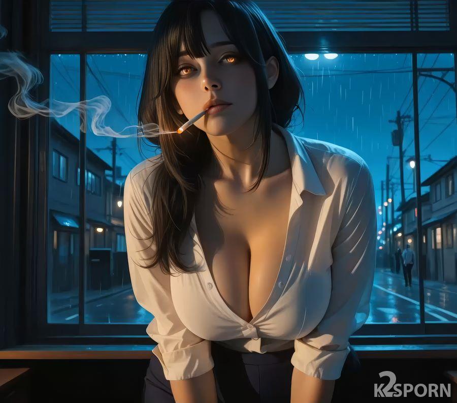AiPorn - Neon Rain and Late Night Thoughts 1080p FullHD