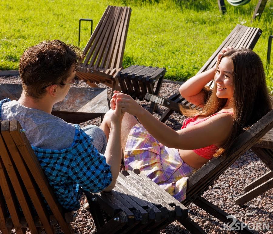 Hazel Grace - A Young Man And His Girlfriend Are Vacationing Together Away From The City 1080p FullHD
