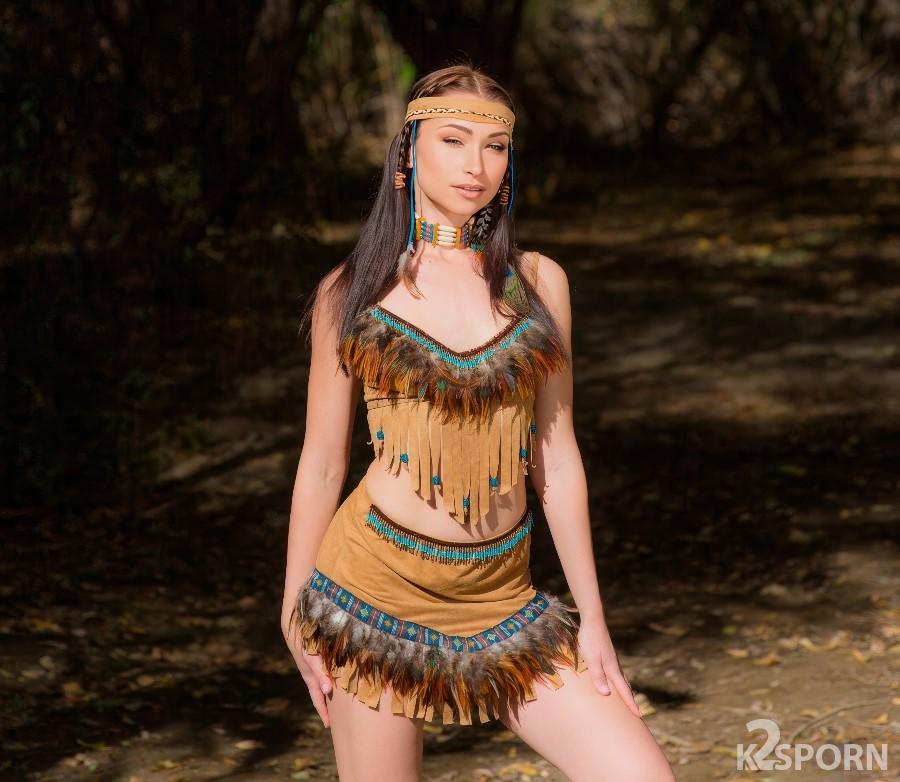 Jennifer Jacobs - Beautiful Native Girl in Traditional Dress Gets Fucked Hard 1080p FullHD